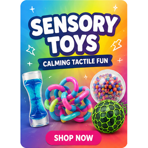 Colourful sensory toys
