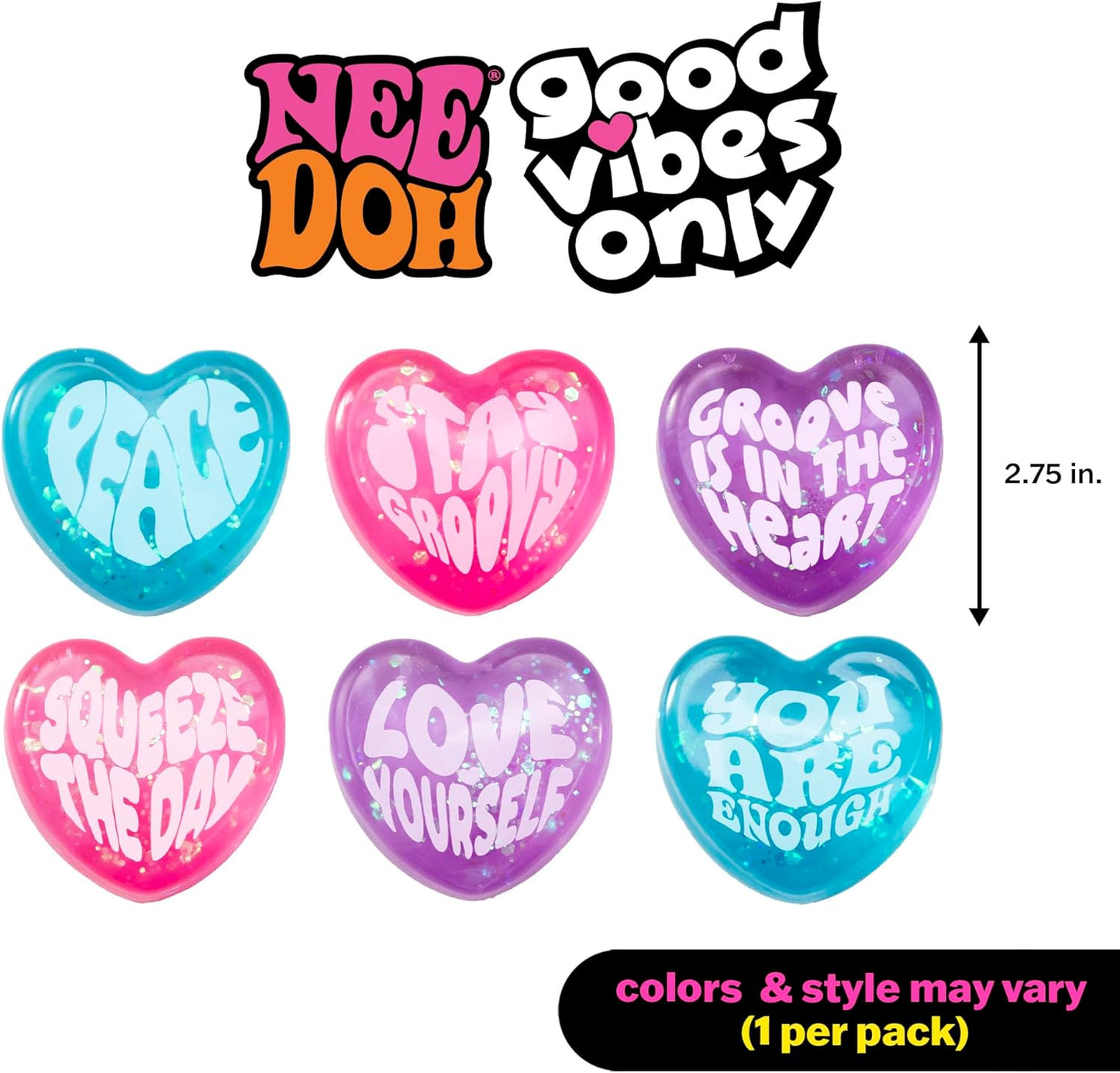 NeeDoh Good Vibes Only Squishy Stress Ball – alternate view 3