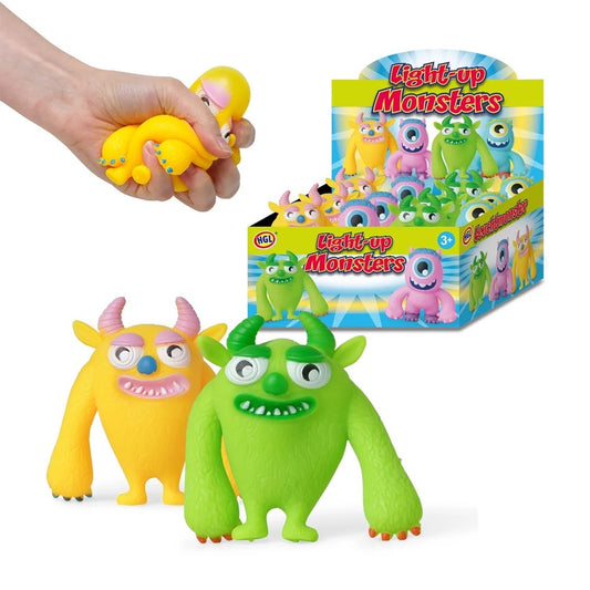 Light-up monster squeezy sensory toy