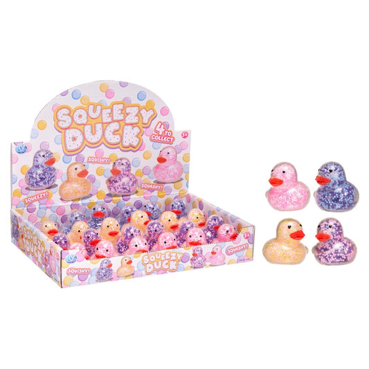 Mini squeezy duck sensory toy assorted design
