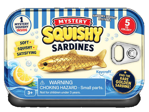 Mystery Squishy Sardines by KeyCraft